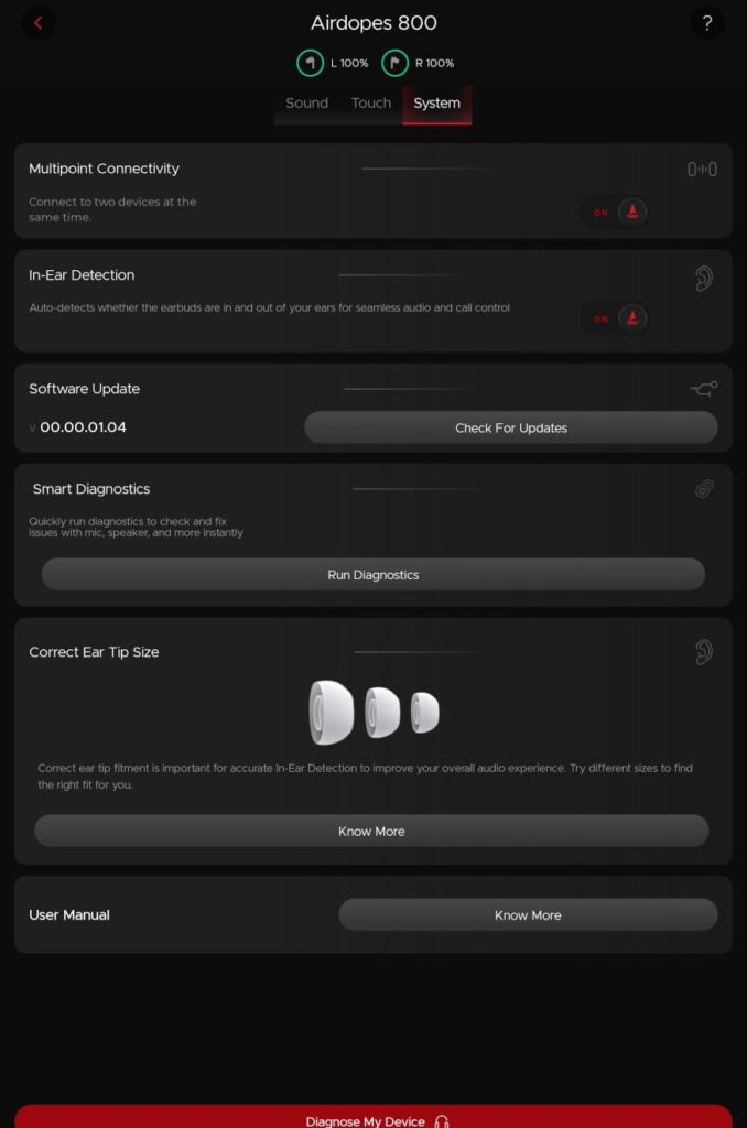 boat airdopes 800 wireless settings