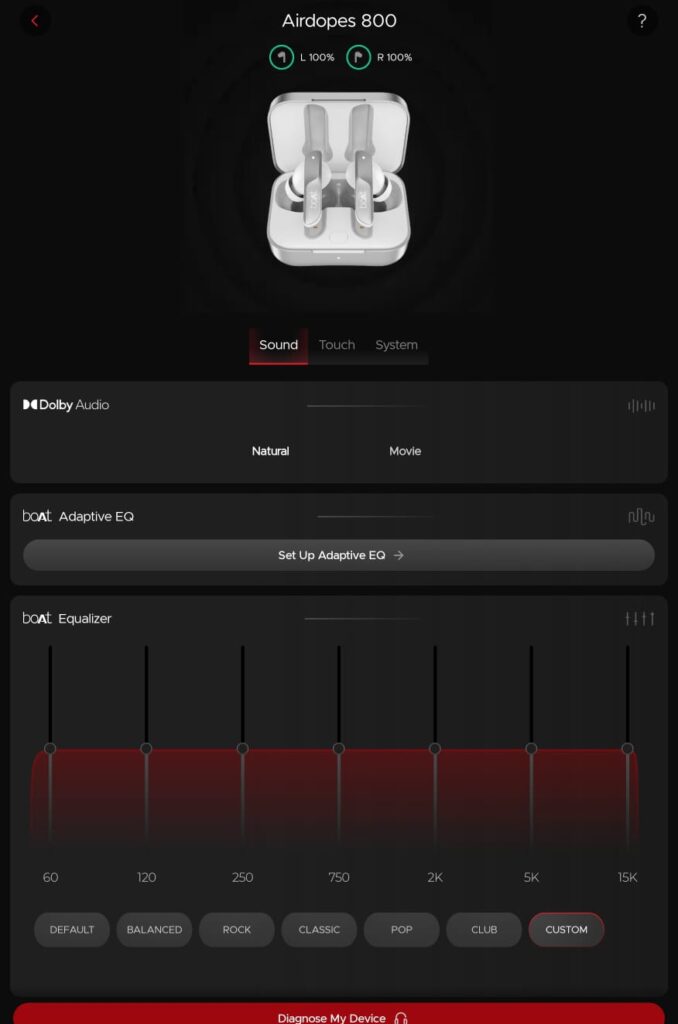 boat airdopes 800 equalizer