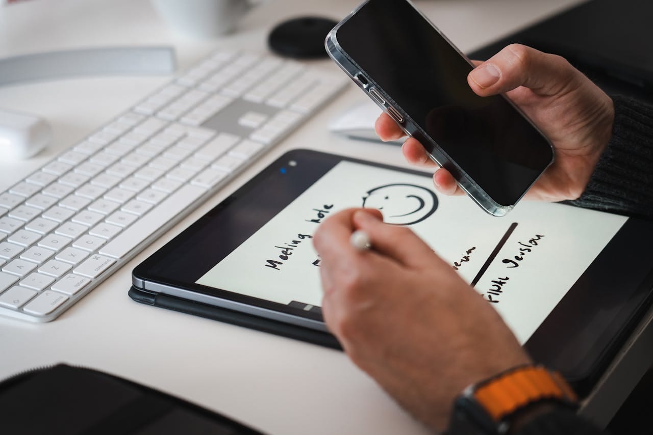 tablet with stylus